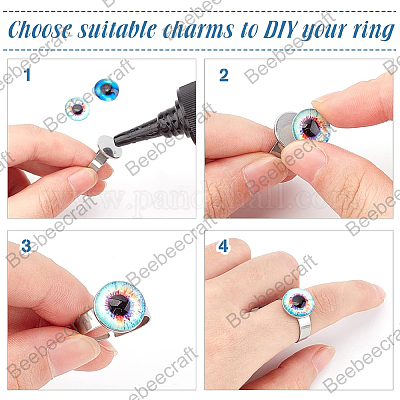 20 шт. регулируемые кольца для пальцев из нержавеющей стали 304 STAS-BBC0003-85-1