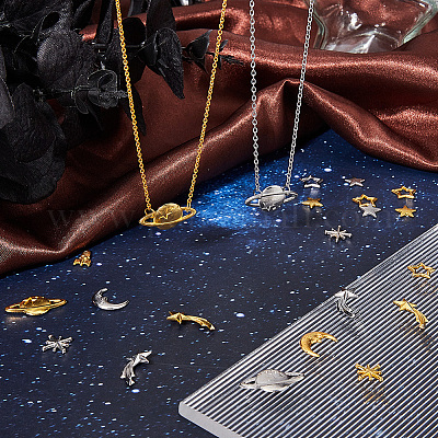 Кабошоны из цинкового сплава на космическую тему FIND-SC0011-74A-1