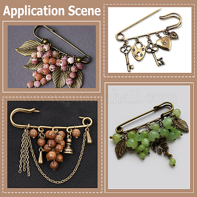 30шт железная брошь выводы&nbsp;FIND-SC0020-46AB-1