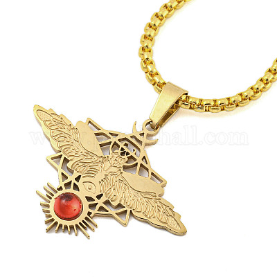 201 подвеска из нержавеющей стали NJEW-H030-06G-1