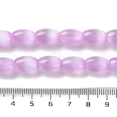 Нити натуральных селенитовых бусин цвета макарон G-B102-A01-04-1