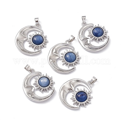 Подвески натуральный кианит / цианит / дистен KK-A173-04P-06-1