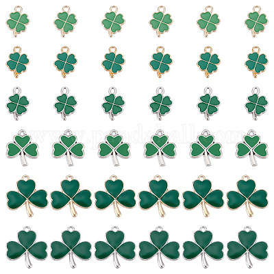 1pc Fashionable Green Lucky Four-leaf Clover Pendant Necklace