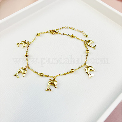 Браслеты из нержавеющей стали с подвесками в виде морских животных WGE5C5C-04-1