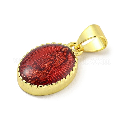 Подвески из латуни с эмалью в стойку KK-B091-15H-1