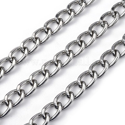 Оксидированные алюминиевые кубинские звенья цепи CHA-S002-01P-1