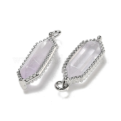 Подвески с двойными концами из натурального смешанного камня с огранкой G-G181-05-1