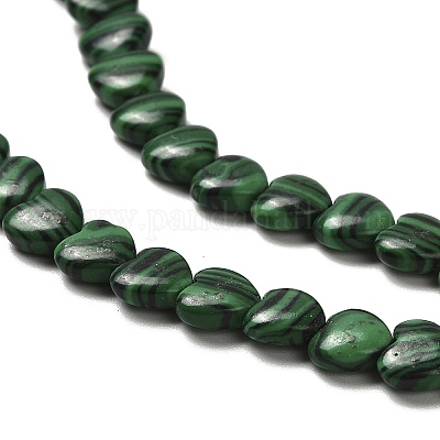 Синтетического малахита бисер нитей G-P575-C14-6mm-1