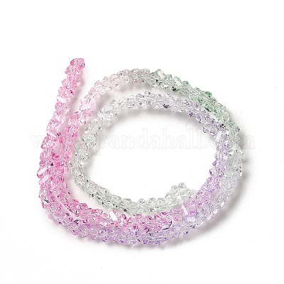 Прозрачные стеклянные бусины GLAA-H023-02D-1