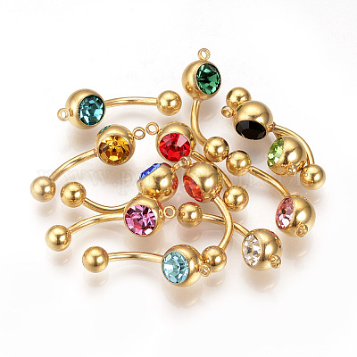 Кольца для пупка из нержавеющей стали 304 STAS-Q222-G-1