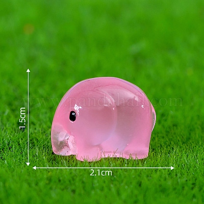3d фигурки слонов из светящейся смолы DJEW-SZC0002-02C-02-1