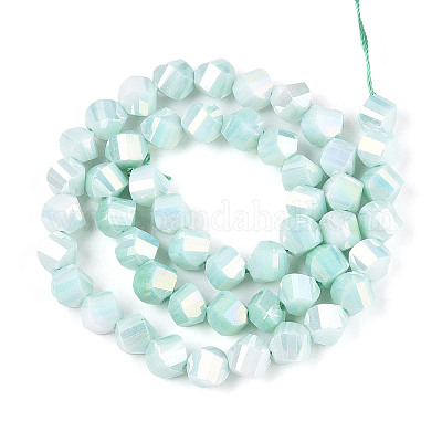 Антикоррозийные гальванические стеклянные бусины GLAA-T025-8mm-14D-1