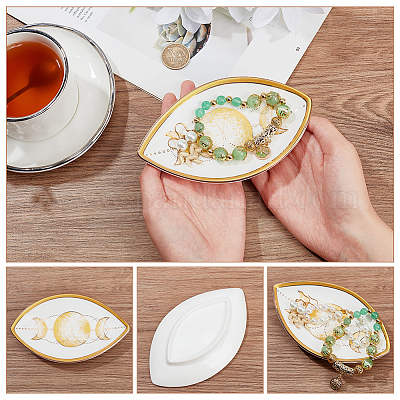 Поднос для украшений из фарфора DJEW-WH0009-31A-1