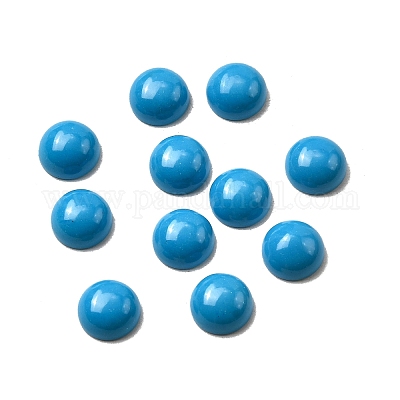 Синтетических бирюзовый кабошон G-C070-02D-1