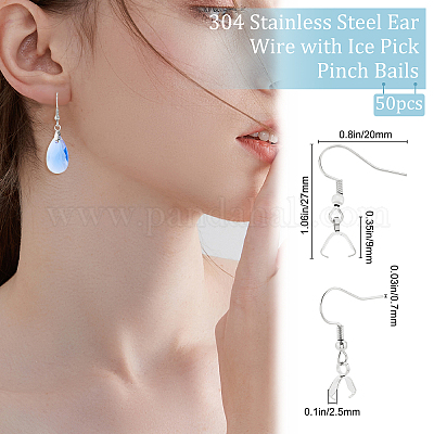 50 шт. крючки из нержавеющей стали 304 STAS-BBC0001-49P-1