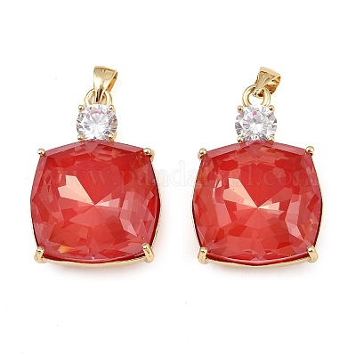 Латунные микро проложить кубического циркония подвески KK-B150-30G-04-1