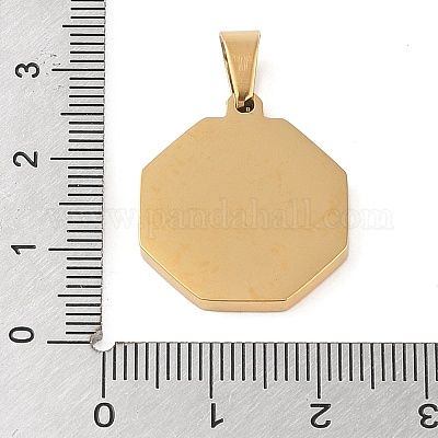 Pendentifs en acier inoxydable&nbsp;STAS-S121-02G-1