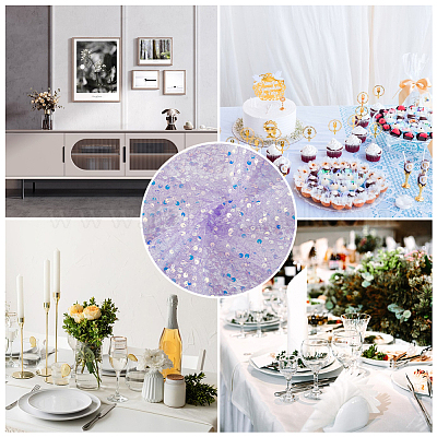 Дорожки для стола из полиэстера с блестками AJEW-WH20080-48B-1