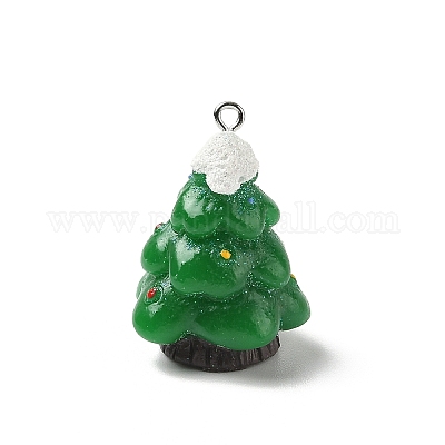 Подвески из непрозрачной смолы на рождественскую тематику RESI-I336-01P-11-1