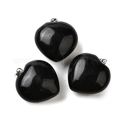 Природные подвески обсидиана G-C188-03C-1