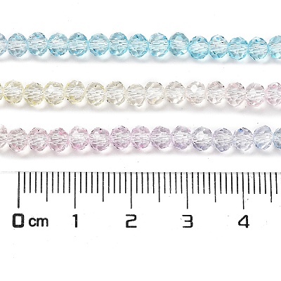 Прозрачные окрашенные стеклянные бусины X1-DGLA-A034-T4mm-A21-1