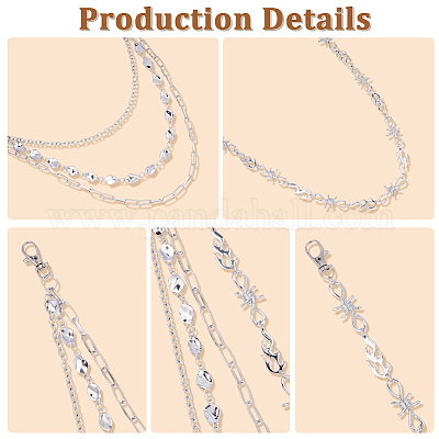 2 шт. 2 стиля ремней из сплава для брюк&nbsp;AJEW-GF0011-94-1