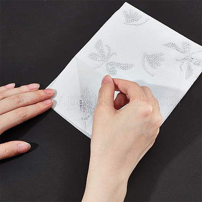 4 шт. 4 стиля бабочка стеклянный стразы горячей фиксации DIY-DR0001-48-1