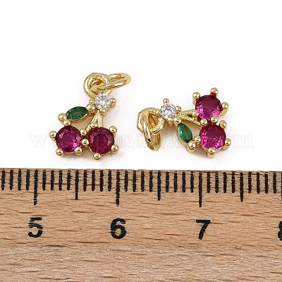 Латунные микро проложить кубического циркония подвески KK-Z120-08G-02-1