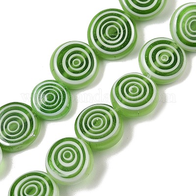 Бусы лэмпворк ручной работы LK-R004-49B-1