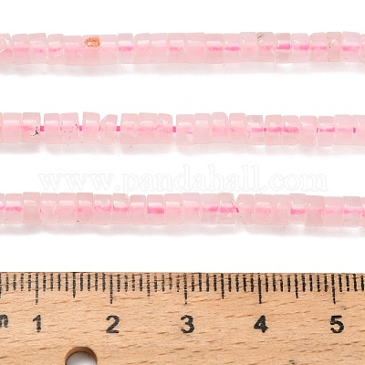 Natürlichen Rosenquarz Perlen Stränge&nbsp;G-Z110-A21-2x4mm-1