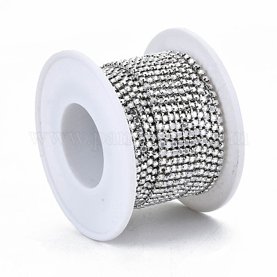 Гальванические латунные цепочки со стразами и стразами CHC-T006-SS6.5-01S-1