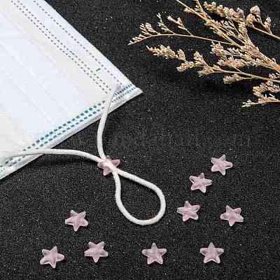 Звездный замок из пластикового шнура из ПВХ для крышки рта KY-D013-02G-1