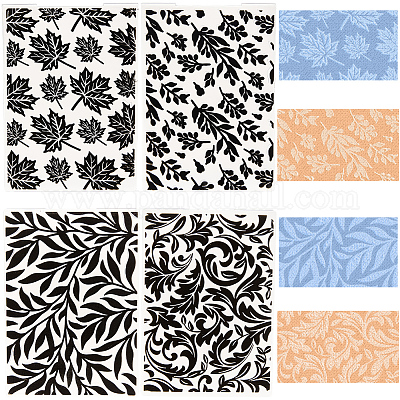 4 шт. 4-х видов пластиковых папок для тиснения DIY-CP0008-86-1