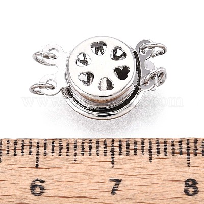 Покрытие стойки цветок латунные застежки для коробок KK-QA183-99P-1