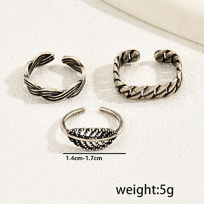 Наборы колец для ног с открытым носком из меди и листьев в винтажном стиле для женщин NZ6509-1