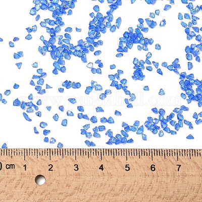 Прозрачная гальваническая поделка из измельченного стекла GLAA-F123-10-1