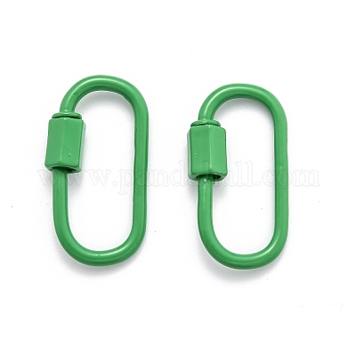 Wholesale 100Pcs 2 Colors Plastic Badge Strap Clip Carabiner