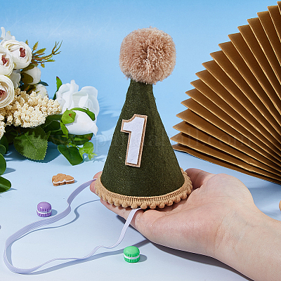 Тканевые праздничные шляпы AJEW-WH0348-739A-1