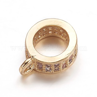 Латунные поручни из кубического циркония с микропаве ZIRC-K070-44G-1