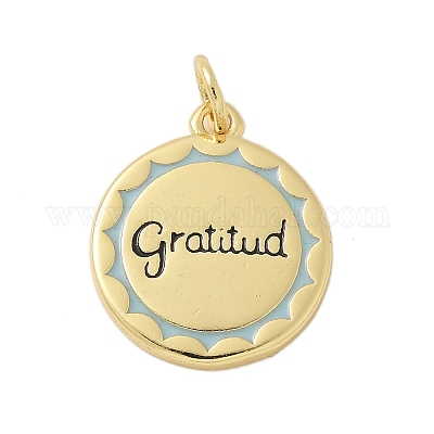 Латунь эмаль подвески KK-P293-09G-02-1