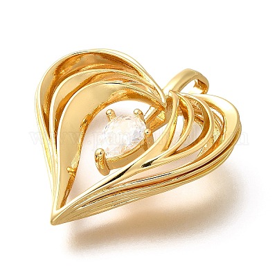 Латунные микро проложить кубического циркония подвески KK-B128-03G-1