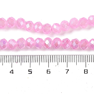 Запекание гальванических нитей стеклянных бусин DGLA-A039-J10mm-B18-1