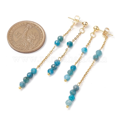 Природные смешанные шпильки камень уха EJEW-JE05945-1