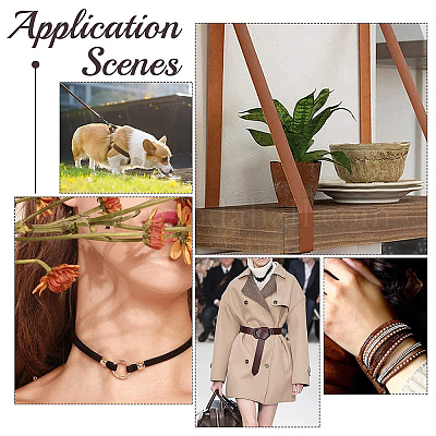 Мягкий плоский шнур из искусственной кожи LC-WH0006-02A-02-1