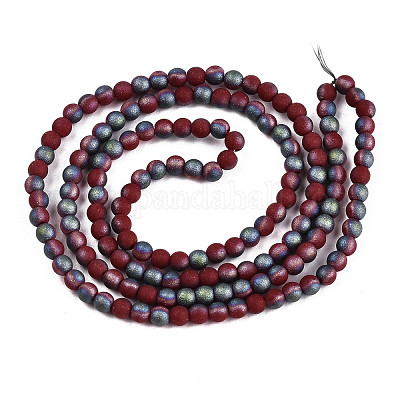 Матовое гальванических бисер пряди EGLA-S195-01A-16-1