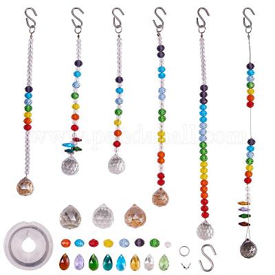 Suncatcher Rainbow Maker Glass Prisms Pendant DIY Chandelier Ornaments Gift