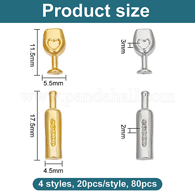 80шт. 4-х стильный кабошон из сплава MRMJ-GO0002-02-1