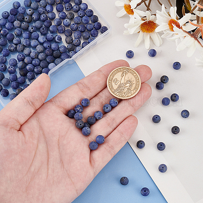 3 нити натуральных содалитовых бусин нити G-OC0005-07-1