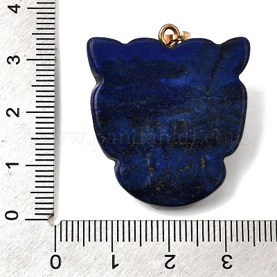 Подвески из окрашенного натурального лазурита и синтетической бирюзы G-Z090-02G-05-1