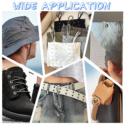 160 шт. 4 стиля латунных люверсов для обуви&nbsp;FIND-PH0020-27-1